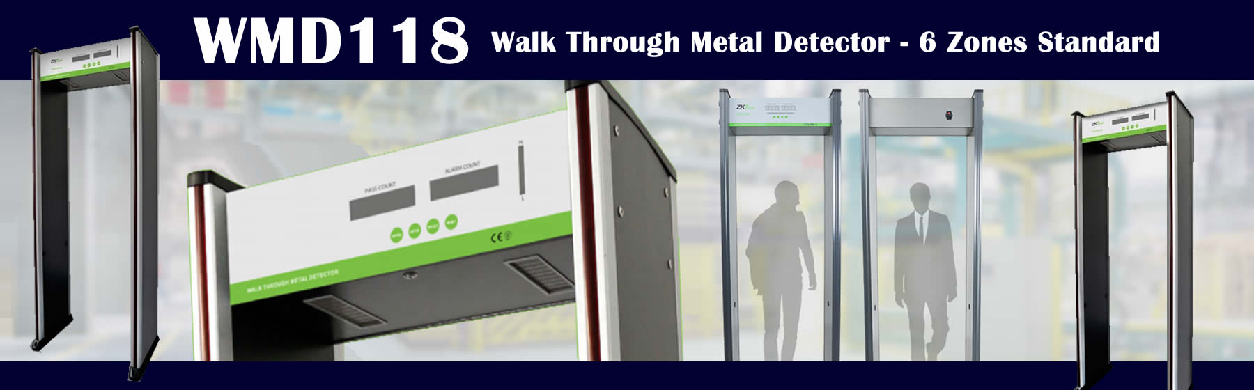 WMD118 Walk Through Metal Detector banner